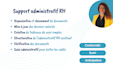 provide administrative and HR support in french