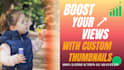 design high CTR youtube thumbnails to boost views fast