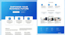 create a responsive HTML website design for your business