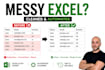 clean and automate your messy excel or CSV data