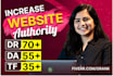 increase domain rating ahrefs dr authority moz da tf by seo backlinks