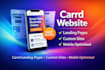 design or redesign modern carrd website portfolio and landing page for business