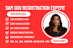 sam gov registration, ein, llc,  uei, wosb , naics, mbe, 8a, 501c3, cage code