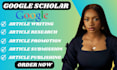 increase and backdate google scholar citations, increase h index