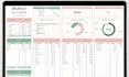 create excel google budget spreadsheet, KPI dashboard, personal finance CRM  csv