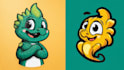 draw a mascot character and cartoon logo