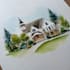 design watercolor wedding invitation, event invite