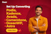 design set up converting podia, kadence, avada, cornerstone, oceanwp, astra