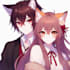 draw you cute anime couple art portrait