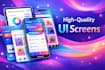 design modern flutter app UI responsive screens next level