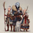 draw original dnd or rpg character art mpas party for you