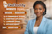 godaddy website design godaddy website redesign develop godaddy website design