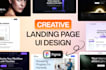 design landing page in figma uiux design, ui ux design