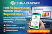 fix squarespace website issues, bugs and errors website development squarespace