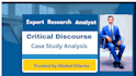 do research analyst case study and discourse analysis