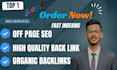 do white hat backlinks full off page SEO to boost DR
