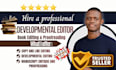 developmental book editing professional manuscript formatting and book editor