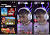 create a live streaming app, with subscriptions, virtual gifts and ads