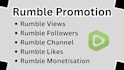 do usa rumble video promotion, rumble views, rumble followers