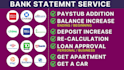 bank statement bank statement bank reconcilation as you need