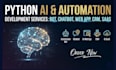 develop python ai, automation bot, chatbot, CRM, saas web app