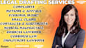draft complaints, motions, contracts, agreements, paralegal