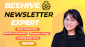 beehive setup ai newsletter beehive landing page website email automation