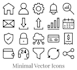 design minimal vector icons