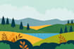 do landscape illustration and background concept art