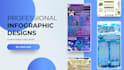 create modern, clean, and engaging infographic designs