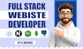web application, software development, full stack website development