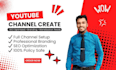 create and setup youtube channel
