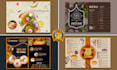 design modern bifold brochure, flyer and poster