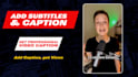 add english, french subtitle to your video in 24 hours
