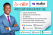 build ai automation, fix make com n8n zapier, apify, build n8n automation