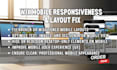 fix wix mobile responsiveness, layout issues perfect mobile design