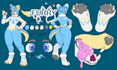 draw furry character reference sheet oc furry art reference sheet illustration