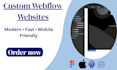 design a responsive webflow website webflow developer