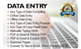 do fast and accurate data entry, copy paste, admin support and web research