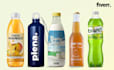 design creative juice, beverage, water and drink bottle labels