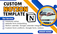 setup custom notion template expert jotform typeform design online survey quiz