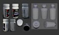 realistic 3d bottle design bottle label 3d bottle mockup perfume bottle design