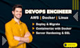 be devops developer for AWS, google cloud, azure, docker kubernetes