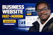 build custom business website, modern website development