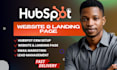 develop custom hubspot website, and hubspot landing page