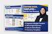 design a custom excel template for tracking, planning, or reporting