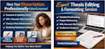 have your dissertation professionally edited, proofread and improved
