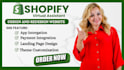 be your shopify dropshipping expert, shopify virtual assistant, shopify redesign