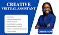 creative virtual assistant, administrative VA, personal VA