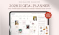 design 2026 digital planner, digital journal, workbook design, brochure design